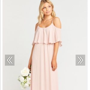 SHOW ME YOUR MUMU Caitlin cold shoulder chiffon